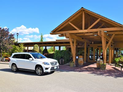 Lust4Luxury Mercedes SUV at Quails Gate Estate Winery 
