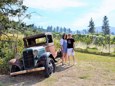 Classic Truck & Estate Vineyard Views at St. Hubertus Estate Winery 