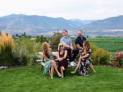 Lake and Vineyard Views at Da Silva Vineyards 