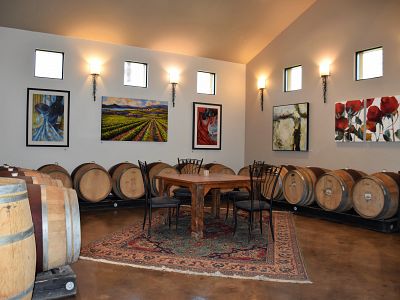 Oak Wine Barrels at Ex Nihilo Vineyard 