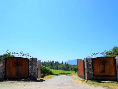 Entrance at Serendipity Winery 