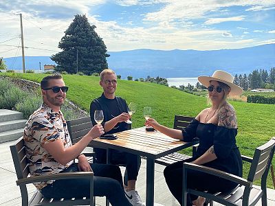 Seated Lake View Wine Tasting at Mt. Boucherie Estate Winery 