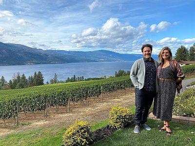 Vineyard and Lake Views at Arrowleaf Cellars 