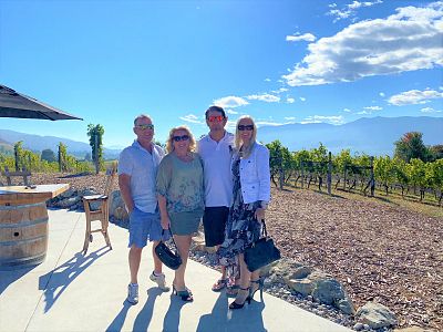 Patio Wine Tasting at Three Sisters Winery 