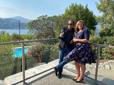 Patio Wine Tasting at Blasted Church Winery 