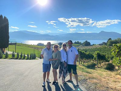 Vineyard and Lake Views at Therapy Vineyards 